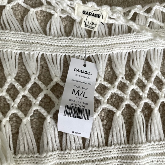 💥2/$50💥 NWT Garage Macrame Vest - Picture 4 of 6